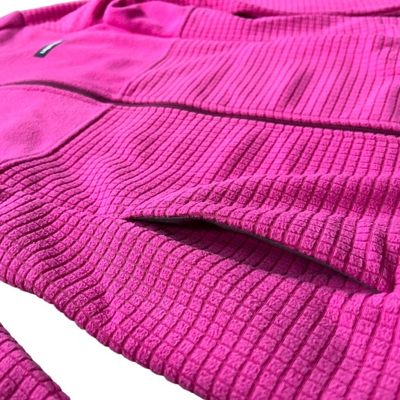 NWT Lands' End Ladies Grid Fleece Zip Up Jacket Size Small - Picture 2 of 12